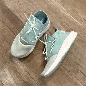 Puma Light Green Sneakers with White Details